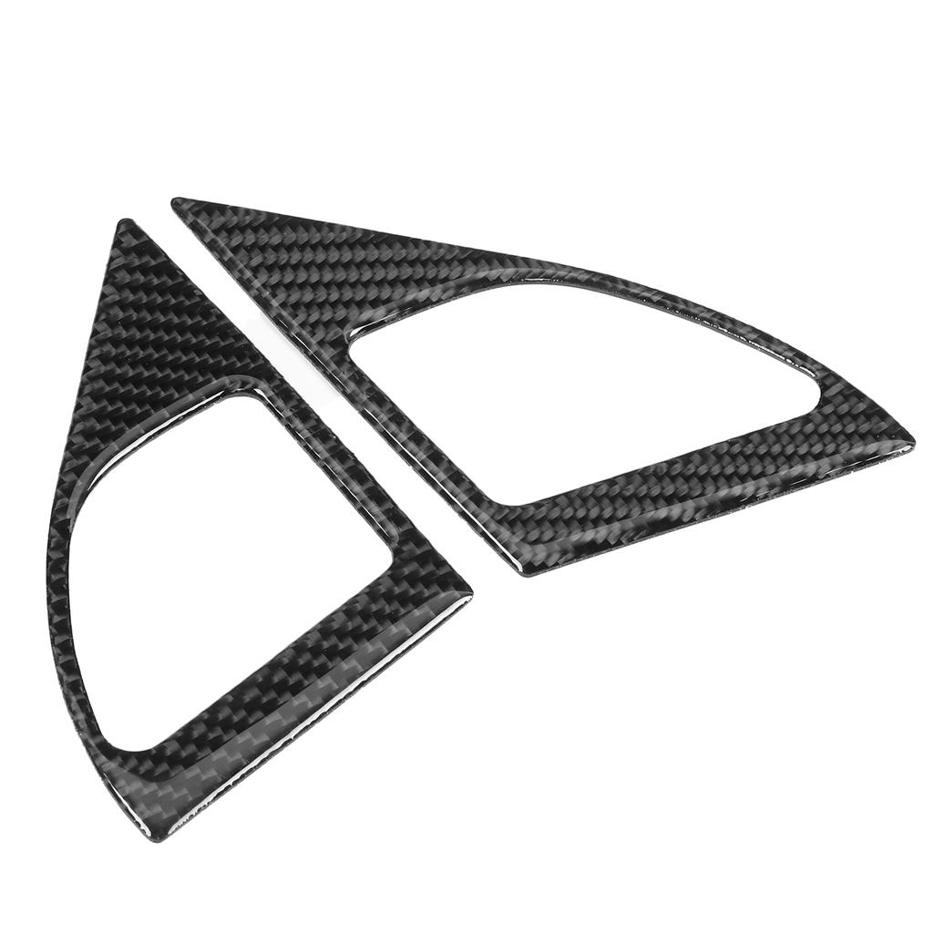 2 st. Innerdörrhögtalarkåpa Kolfiberöverdrag Vänster Höger Passar för Mitsubishi Lancer DE ES 2008‑2016