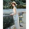 Completo da Donna Demana in Misto Lino con Scollo a V