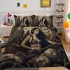 Beauty Skull Printed Comforter Cover Set Twin Size Polyester Bedspreads Man Fashion Design Duvet Cover Set