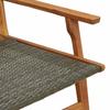 Garden Furniture 2 Pcs Grey 67 X 78 X 73 Cm Solid Acacia Wood