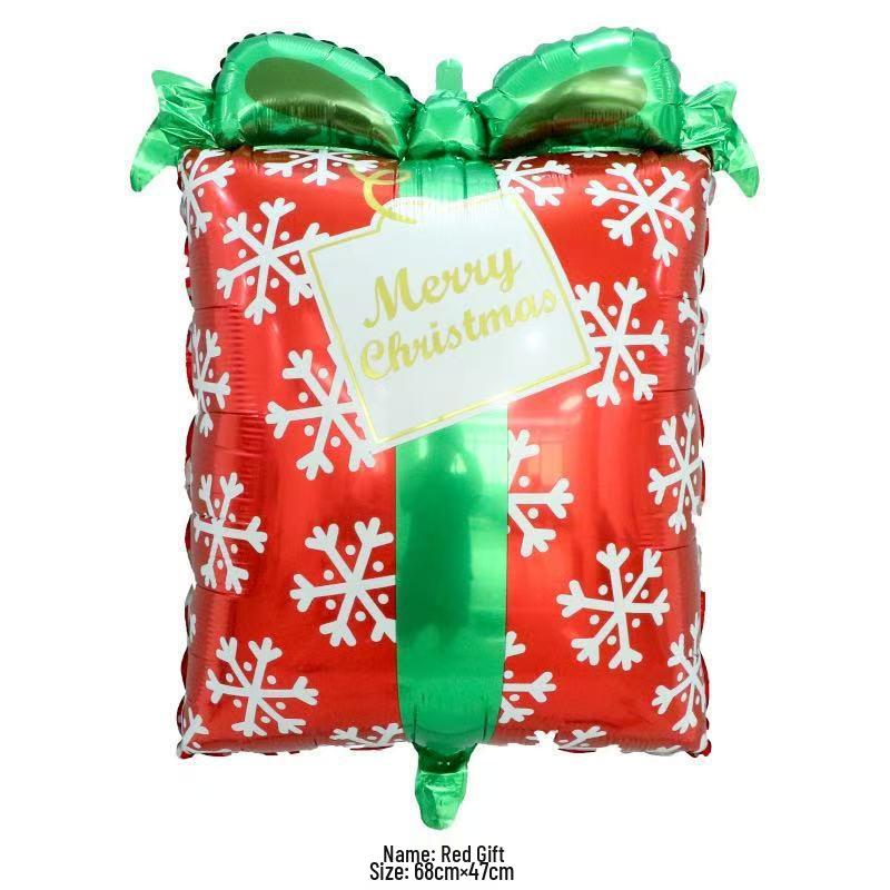 Large Christmas Tree and Santa Claus Aluminum Foil Balloons for Window Display 