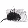 Solid Color Bridal Headdress Wave Point Hair Clip Hat Temperament Small Top Hat  Women