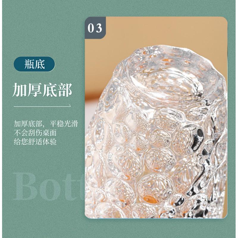 Thickened Crystal Glass Vase Small Size Fresh Flowers Water Culture Decor Modern Minimalist Home Living Room Table Centerpiece