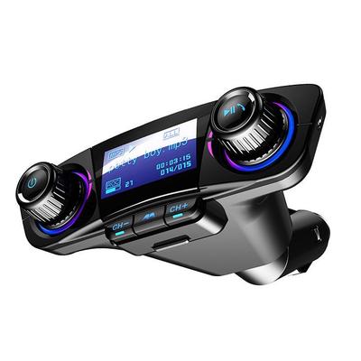 BT06 Reproductor MP3 Bluetooth para Coche Manos Libres y Cargador con Multifunción y Soporte Multilingüe