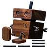 Wooden Shaking Man Dashboard Center Console Decoration Playful Auto Motion-Activated Funny Wood Air Freshener For Bedroom Decor
