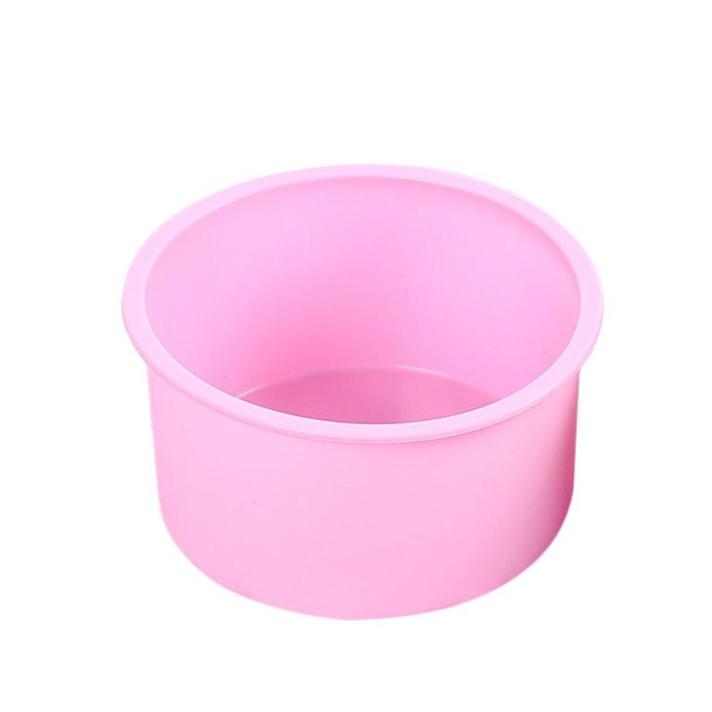 4Pcs 4 in Cupcake Mold Reusable Baking Pan Baking Tool Round Silicone Cake Pan  Pudding