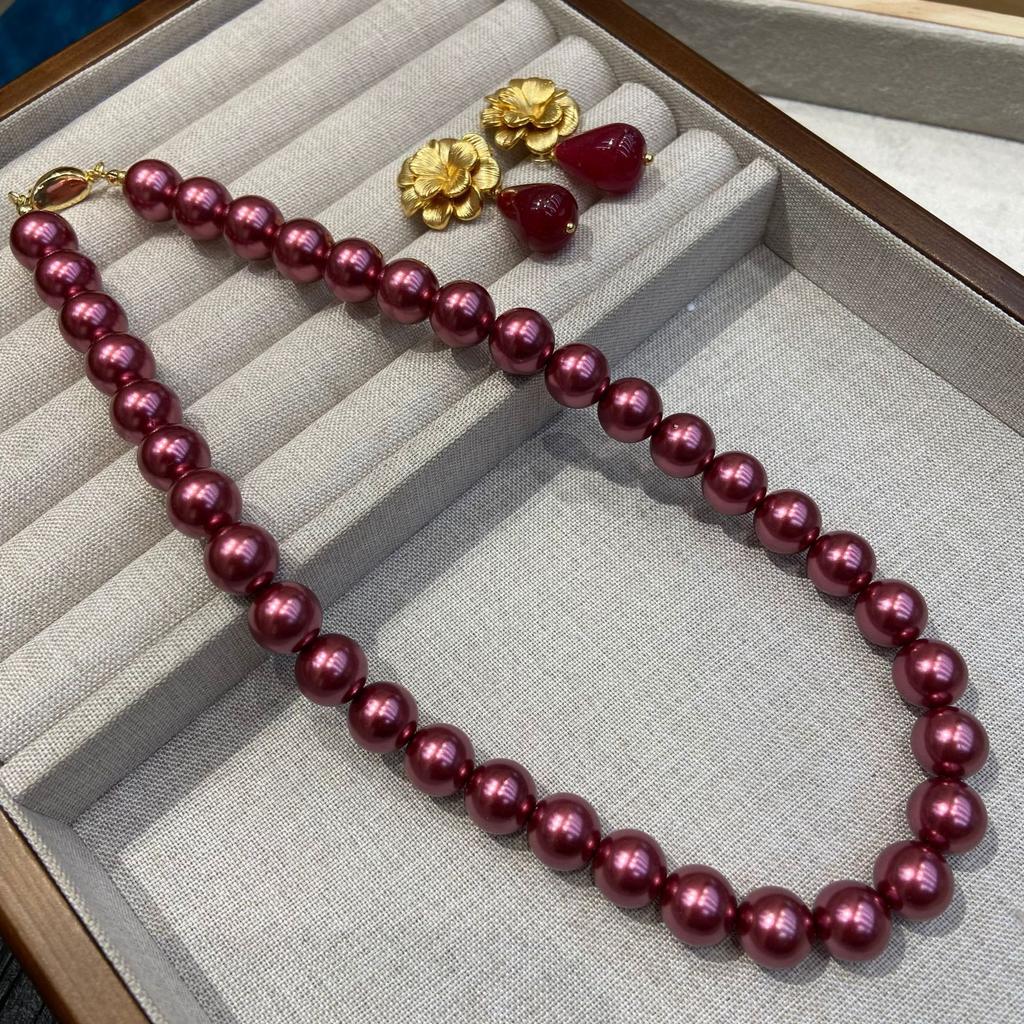 Imitation Burgundy 12Mm Flawless Necklace Seiko Advanced Sense Ingot Buckle Collarbone Chain