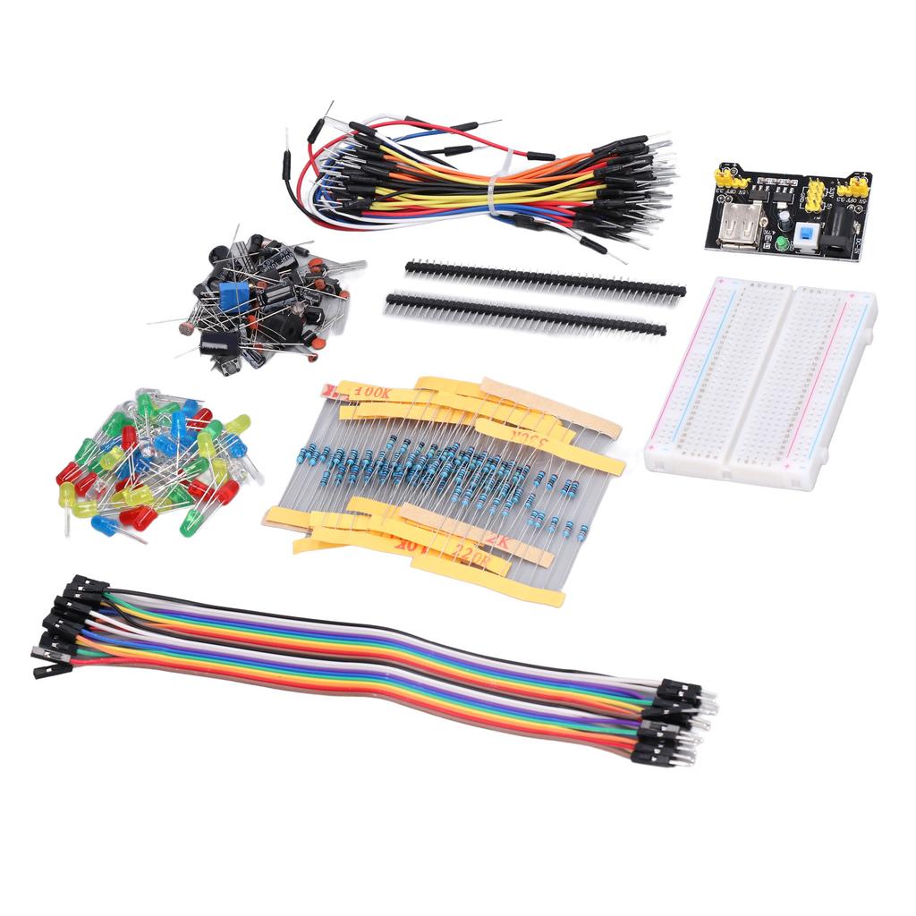 Elektronikbauteileset Sortiment Steckplatine Kondensator Widerstand für Raspberry Pi