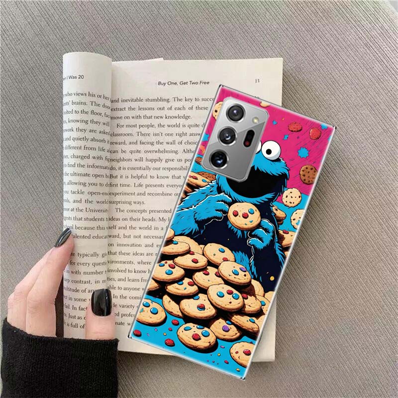 Funny Cookie M-Monster Phone Case for Samsung A17 A37 A57 A07 A16 A26 A36 A56 A05S A15 A25 A35 A55 Galaxy A03 A13 A23 A33 A53 A5