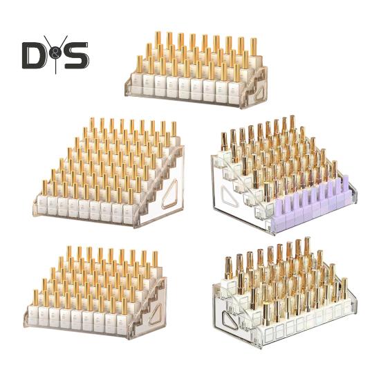 Neglelakk Organizer Akryl Display Rack Gjennomsiktig design Multipurpose Solbriller Organizer Holder for eteriske oljer