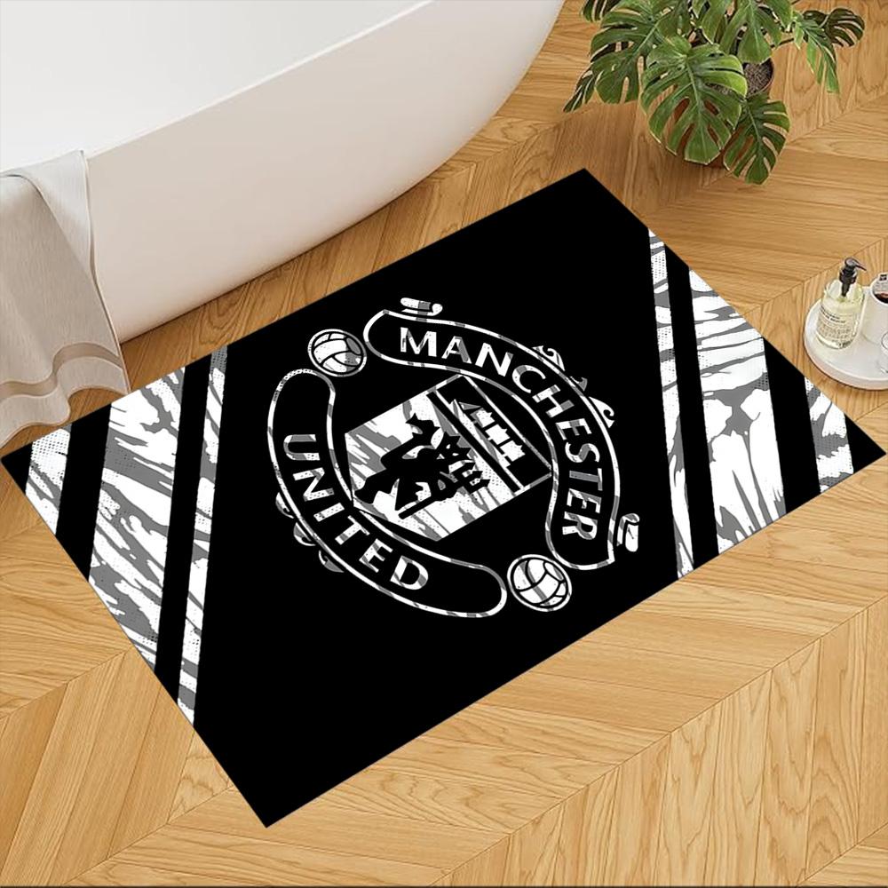 Red Devils United Pride 2D Printed Floor Mat Soft Plush Non-slip Bottom Corridor & Entryway Fashionable Home Decor Valentine's Day Gift