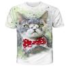 Men/Women Cute Puppy Face Tee Funny Pet T-shirt Men's Squirrel T Shirt 3D Print Shirt Animal Graphic Tees Lovely Pattern Tops