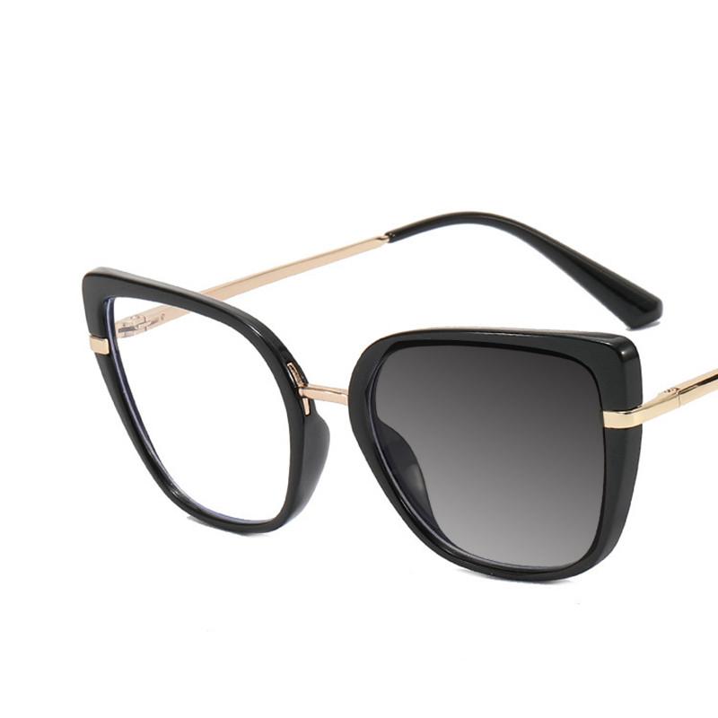Retro Square Oversized Frame Myopia Glasses Anti Blue Light Computer Women Near Sight Eyewear Prescription Nearsight