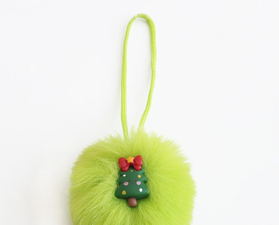 New Faux Rabbit Fur Pom Pom Christmas Tree Ornaments DIY Fluffy Plush Ball Holiday Decor Props