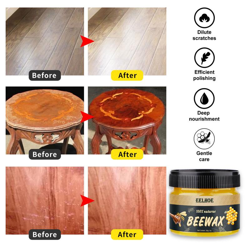Wooden Furniture Polishing Beeswax Wood Care Wax Wood Floor Maintenance Beeswax Waterproof Furniture Maintenance Beeswax
