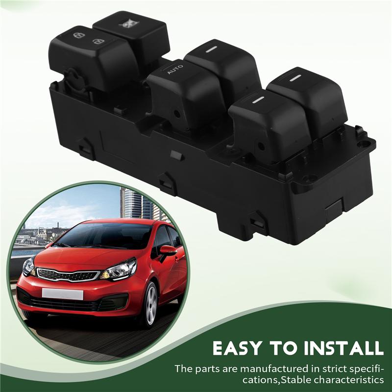 M63K-Car Front Left Driver Side Master Power Window Switch 93570-4Y200 93570-4Y201 For Kia RIO 2011-2015