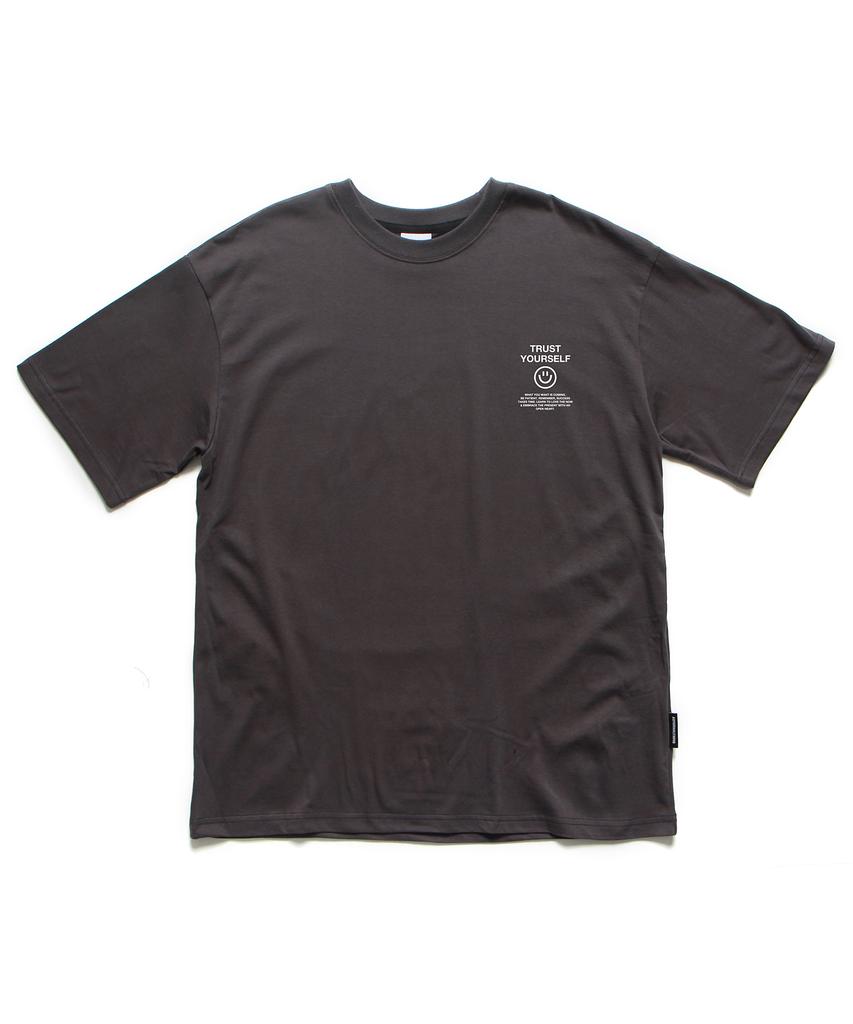 ABNORMALTHING Smile Oversized T-Shirt Black (Smile Today T-Shirt Black)