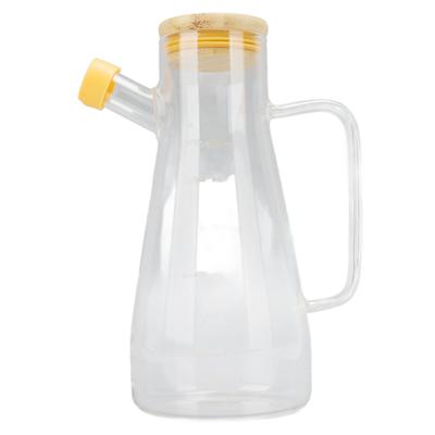 Ölflasche aus hochborosilikatglas staubdicht transparent mit Skala Glas Essigspender mit ergonomischem