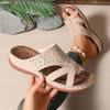 Fashion Summer Hollow Wedge Sandals for Women New Orthopedic Arch Support Sandals Female Comfortable Non Slip Platform Sandalias Mujer