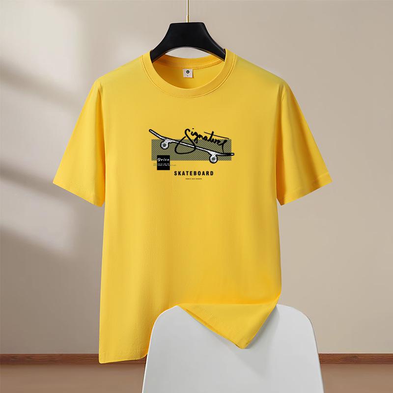 Summer Men's Skateboard Creative Printed Sports  T-shirts Men's Loose Couple Short Sleeved T-shirt Casual Oversize  Tees Sports T-shirts