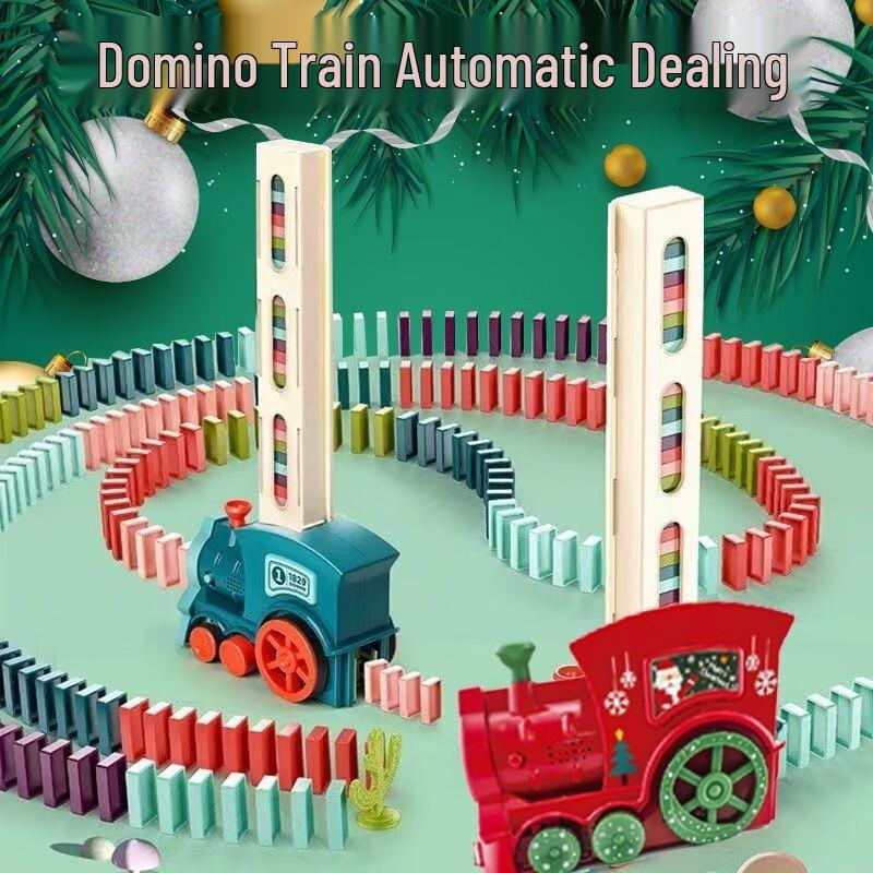 JINGRUIXIANG Automatic Domino Laying Train Set