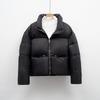 Simple short casual duck down stand-up collar thickened warm down jacket winter new bread jacket