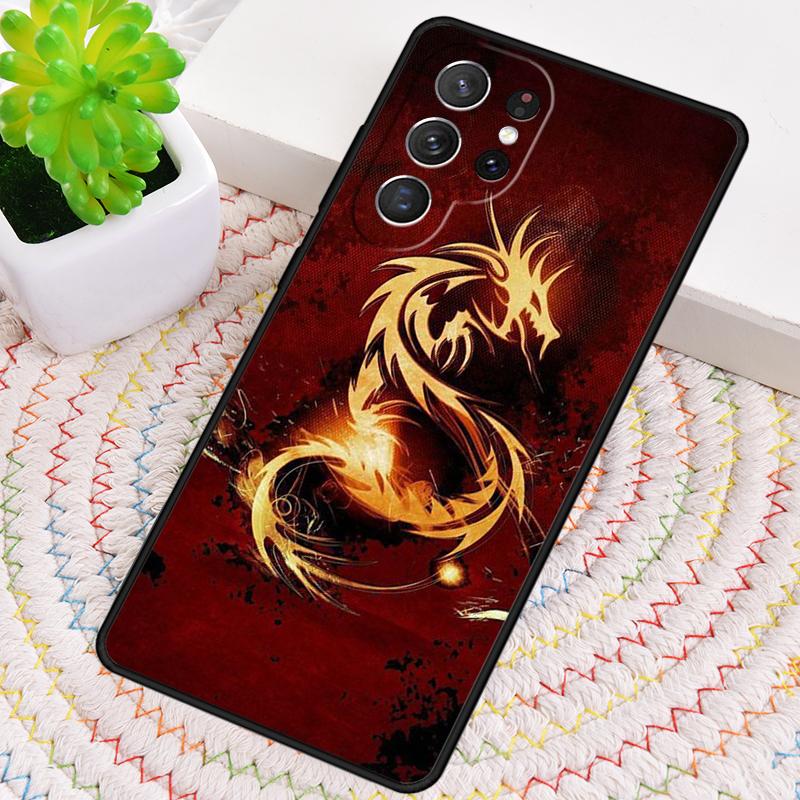 The Chinese Zodiac Dragon Colorful Phone Case For Samsung Galaxy note 10 pro S26 S25 S24 S23 S22 Ultra Plus S21 FE S20 Cover
