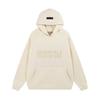 Unisex Oversized Fleece-Lined Hoodie With Embossed Letter Print Casual Streetwear Sweatshirt Men Women