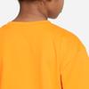 Nike Korallenriff-Buchstabenprint Lockeres Rundhals-Kurzarm-T-Shirt Kinder Oberteile Hell-Orange FQ0635-836