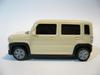 SUZUKI New Hustler Car Diecast Model Car Color Sample Chiffon Ivory Metallic Pull-Back