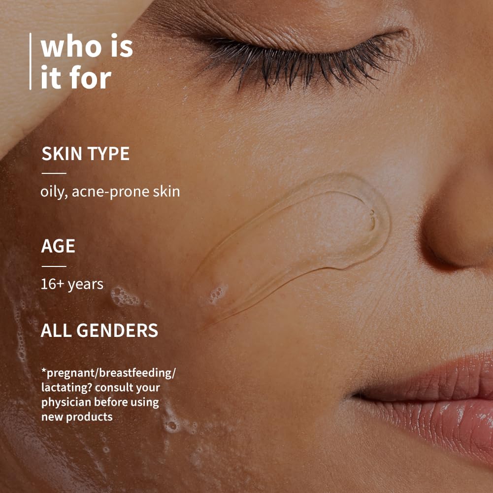 Plum 1% Salicylic Acid Gentle Gel Face Wash with Blueberry for Oily Acne-Prone Skin 100 ml