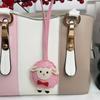 2027 Lunar New Year Goat Pendant Durable Pu Sheep Bag Keychain Decor For Handbags Backpacks Gift For Friends