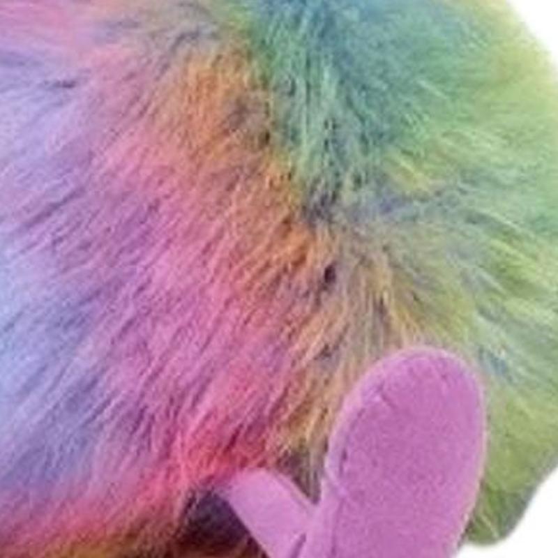 Jellycat Bird Series Rainbow Ostrich Cute Cute Doll Plush Doll Sitting Height 33cm/53cm Height