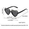 Stylish Kids Glitter Heart-Shaped UV400 Sunglasses for Outdoor, Baby Fashion Photo Cute Toddler Sun Glasses Accessorie