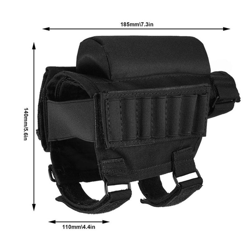 Stock Butt Bag Tactical Pouches Multifunctional Magazine Pouch for Ammo Storage Reload Suppressor Shotgun Shell Holder 5