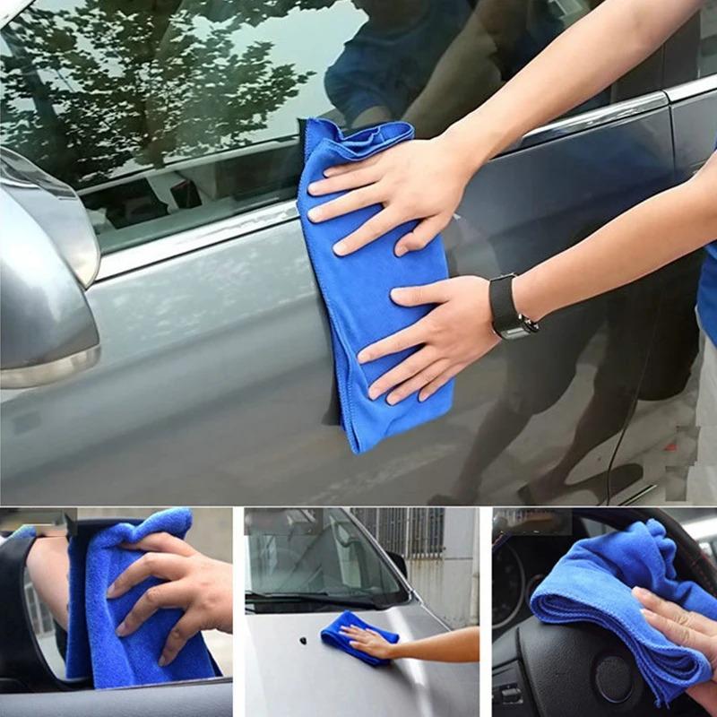 20pcs Microfiber Towels Car Wash Drying Cloth Towel Household Cleaning Cloths Auto Detailing Polishing Cloth Home Clean Tools
