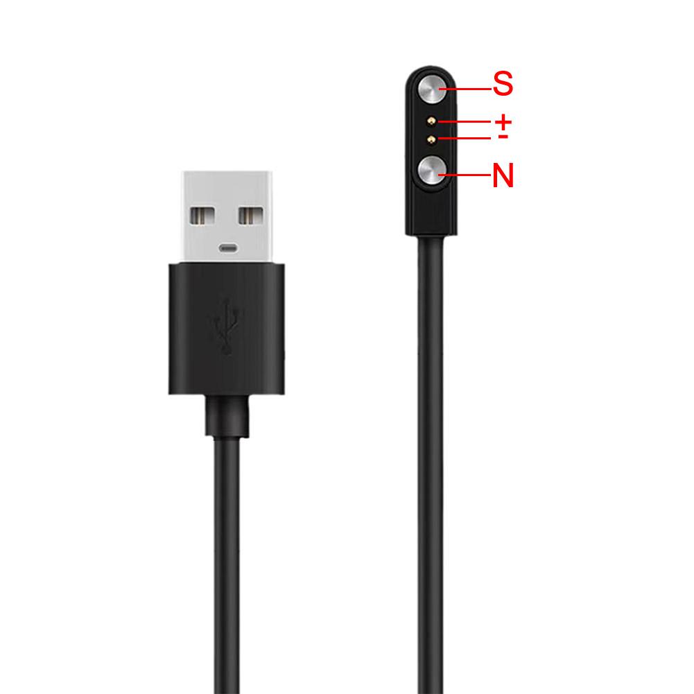 Universal Magnetic Charging Cable For Smart Black Watch USB Novel Power 2.84/4/7.62mm Pi L5L5