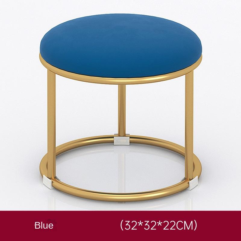 Children's Small Stool Family Living Room Sofa Seat Nordic Light Luxury Cloth Art Door Wear Shoe Stools