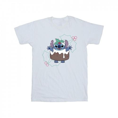 Disney Mens Lilo & Stitch Pudding Holly T-Shirt