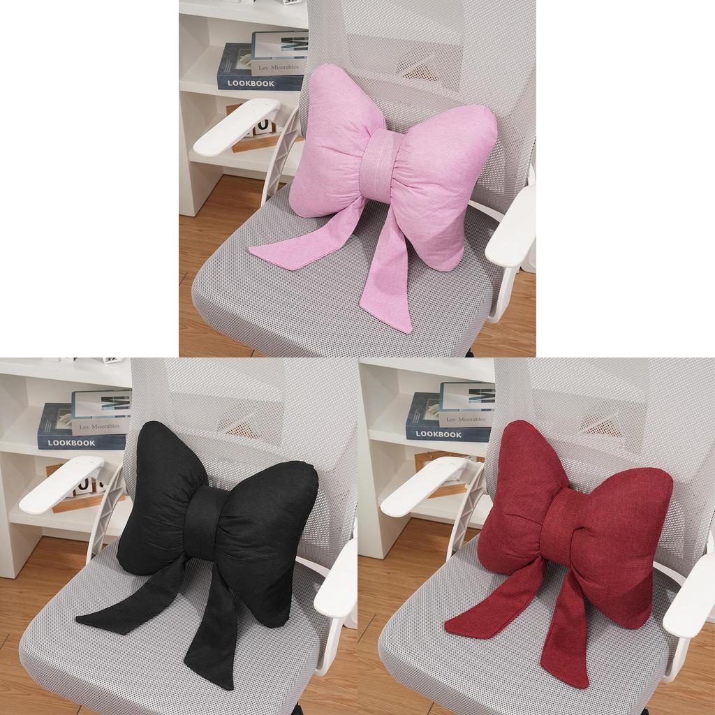 Modern Minimalist Polyester Butterfly Knot Throw Pillow For Living Room Decor