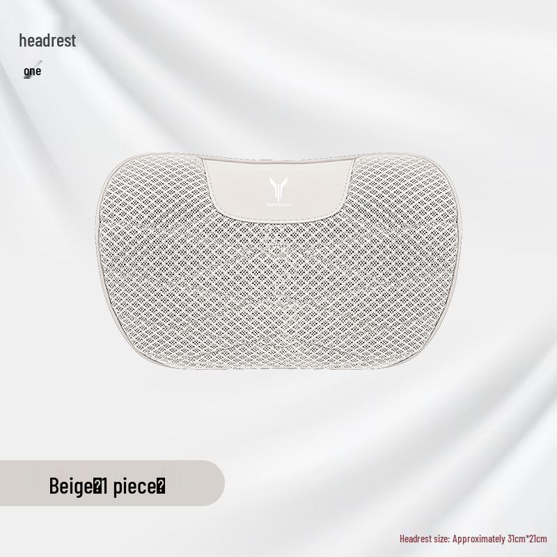 Lantu Car Headrest & Lumbar Support with Neck Pillow and Ice Silk Seat Cushion
