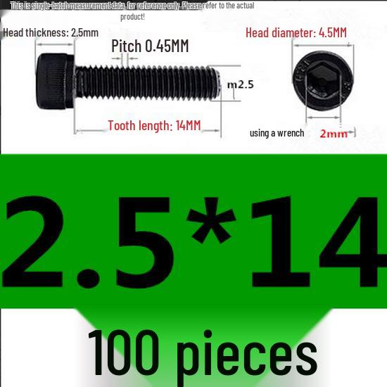 High-Strength Grade 12.9 Internal Hex Head Screws M1.4-M20