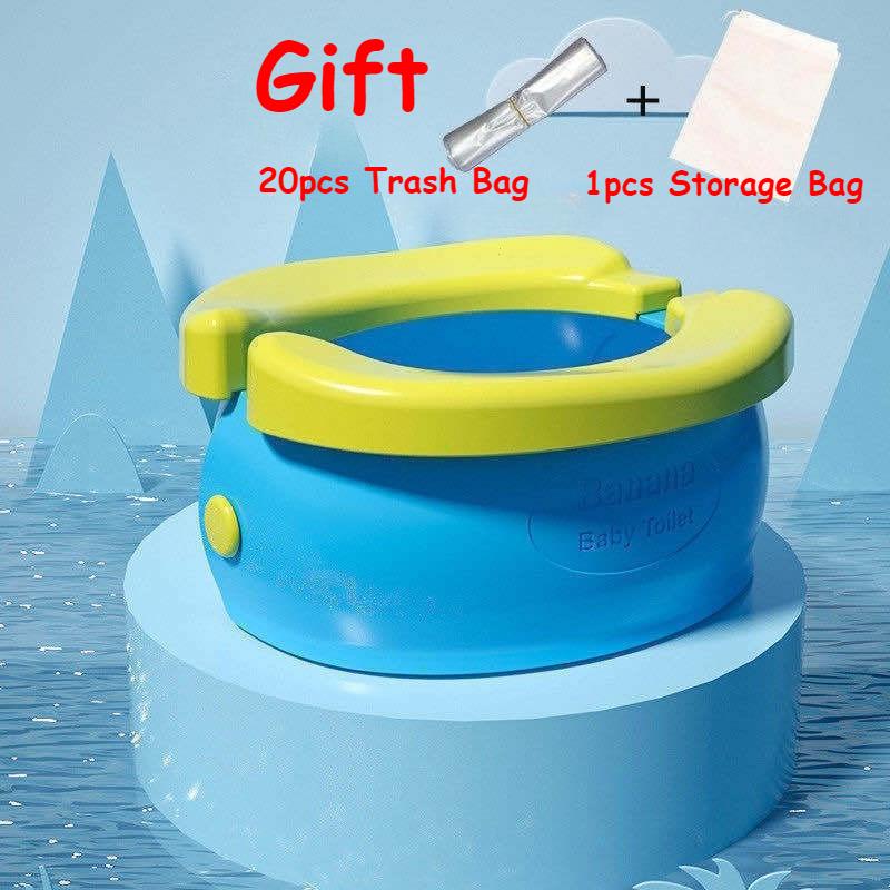 Children's Foldable Potty Training Seat Easy To Clean Toilet Seat Boys and Girl Birthday Gift Portable Travel Baby Potty Camping