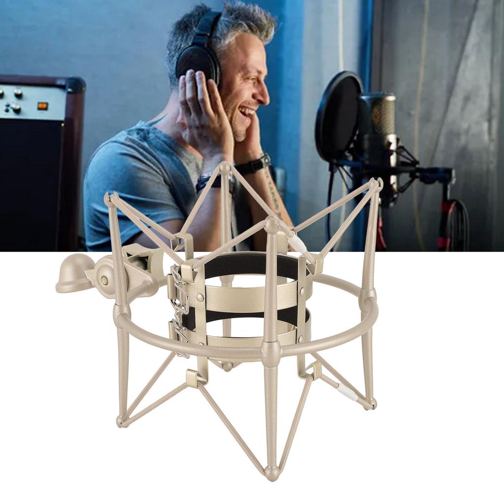 Microphones Shock Mount 60MM High Isolation Mic Clip Holder Mount Mic Anti Vibration Shock Mount for Broadcasting Recording Studio