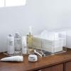 MUJI Stacking Acrylic Storage Box Medium W25.2×D12.6×H8cm Transparent Clothing Organizer