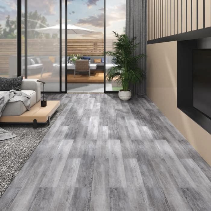 VidaXL Floor Planks Flooring Floor Tile Living Room Bedroom Home PVC 5.02 M² 2 Mm 146602
