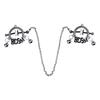 Adjustable Metal Breast Labia Clip Non-Piercing Adjustable Metal Nipple Clamps on Rings Breast Women's Nipple Clip Stimulator