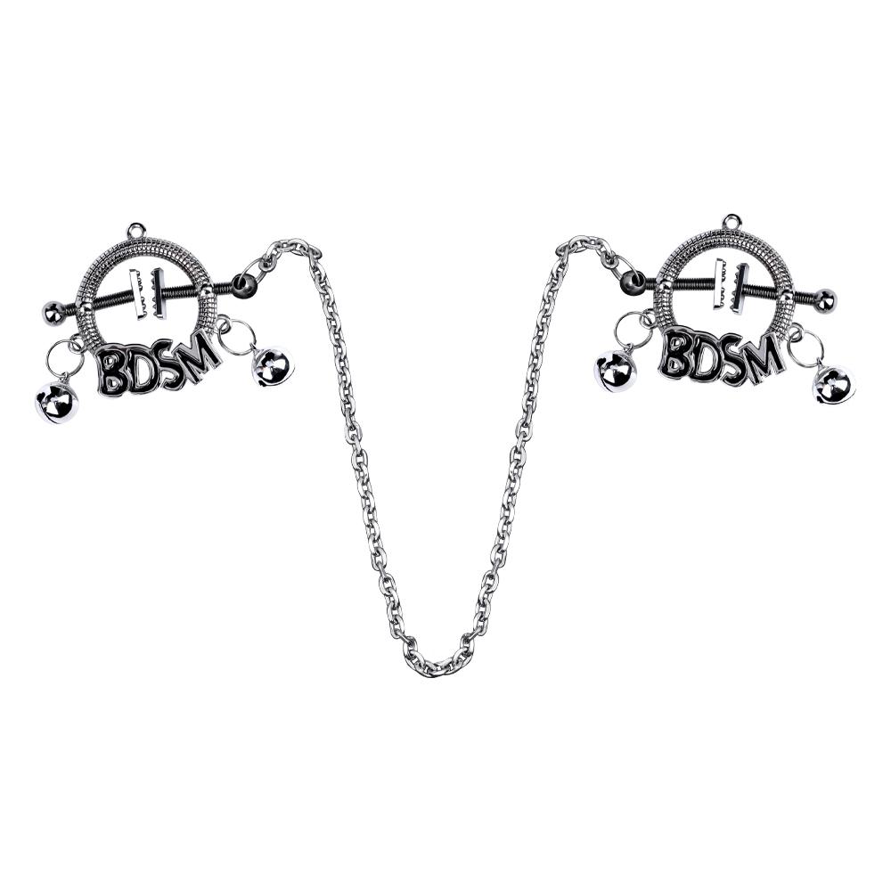 Adjustable Metal Breast Labia Clip Non-Piercing Adjustable Metal Nipple Clamps on Rings Breast Women's Nipple Clip Stimulator