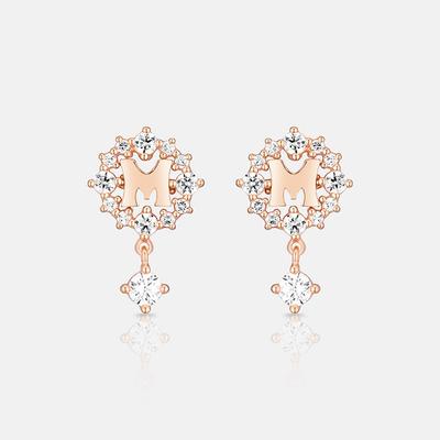 M Basic Silber Rose Ohrringe A213Se0300Rpa.