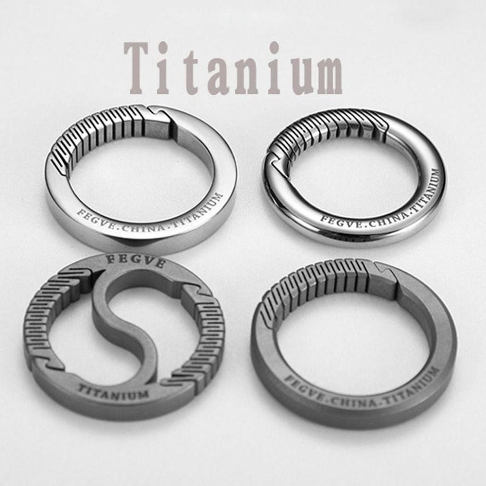 

Брелоки для ключей из настоящего титанового сплава, супер легкие брелки с пряжкой, подвеска, мужской творческий подарок